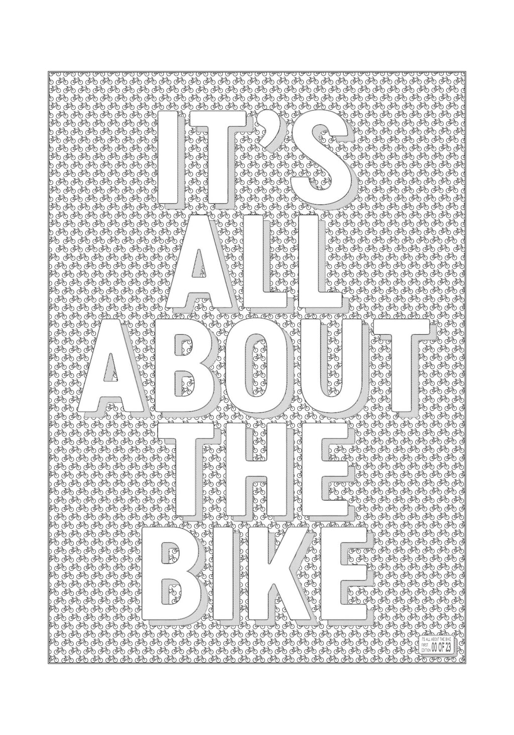 It’s All About The Bike – First Edition Plot