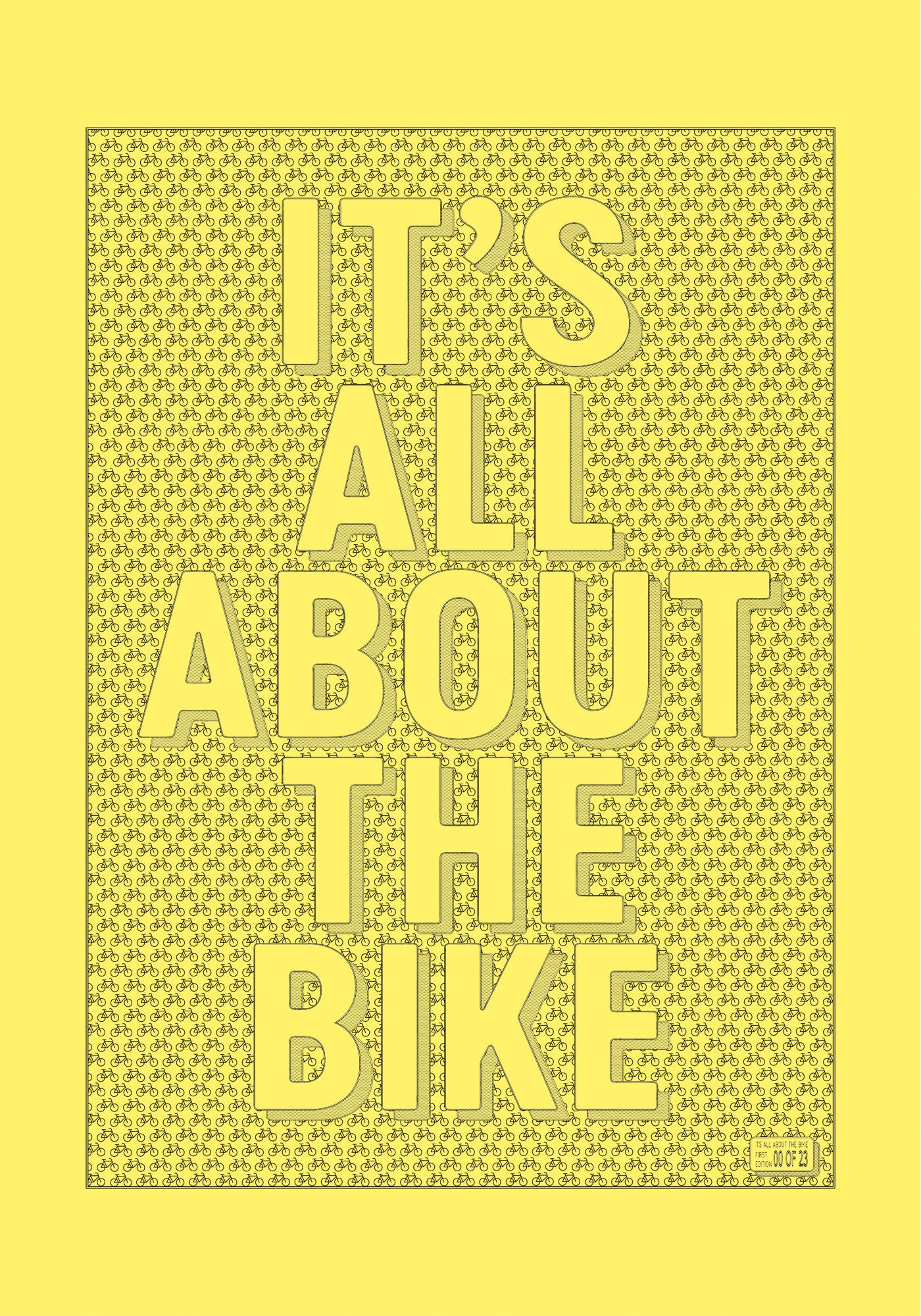 It’s All About The Bike – First Edition Plot